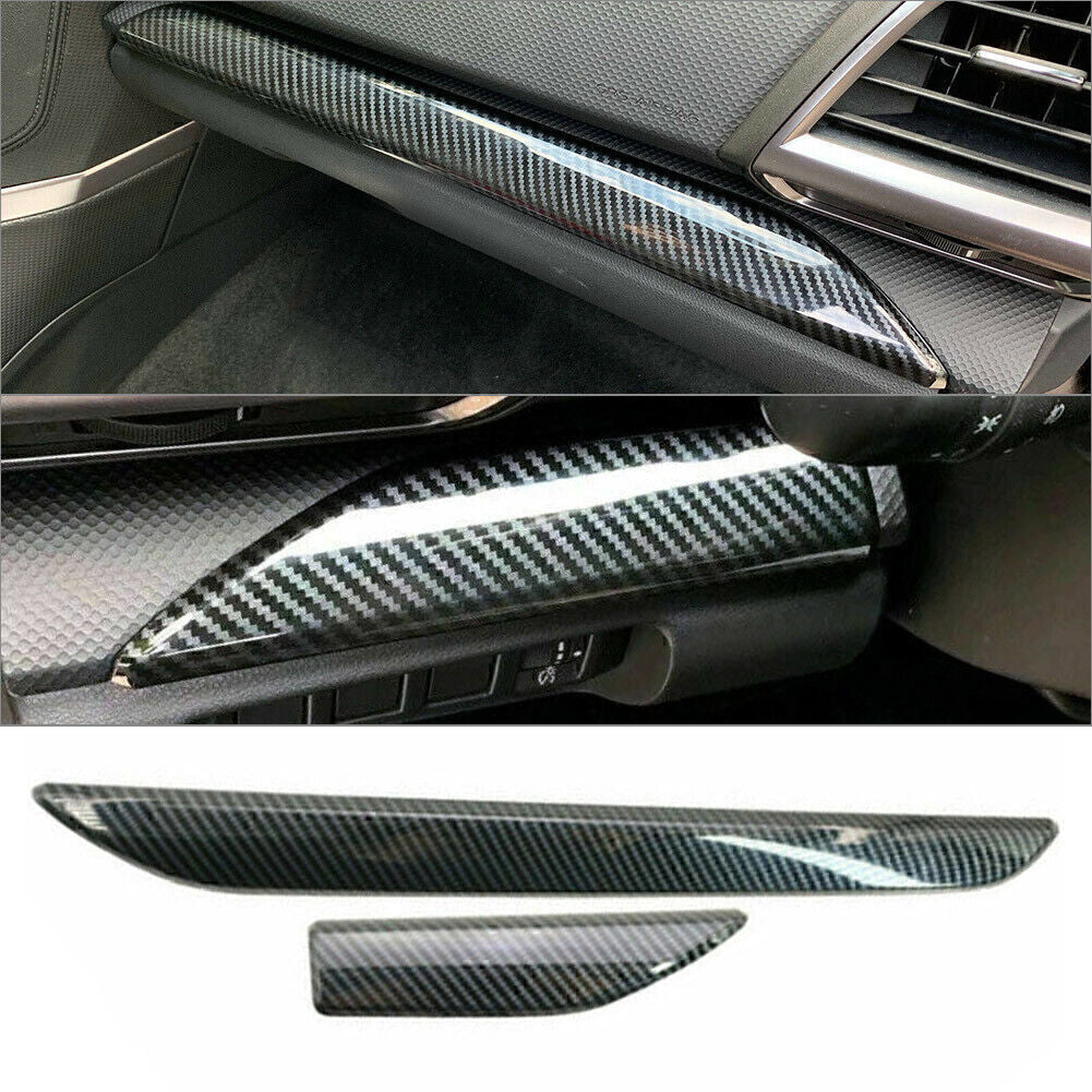 Carbon fiber Dashboard Middle Console Stripe Trim Fit for Subaru Forester 2019-24