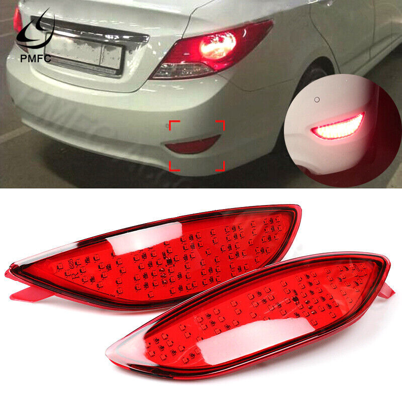 for Hyundai Accent 2008-2015 Rear Bumper Tail Light Parking Brake Light LED