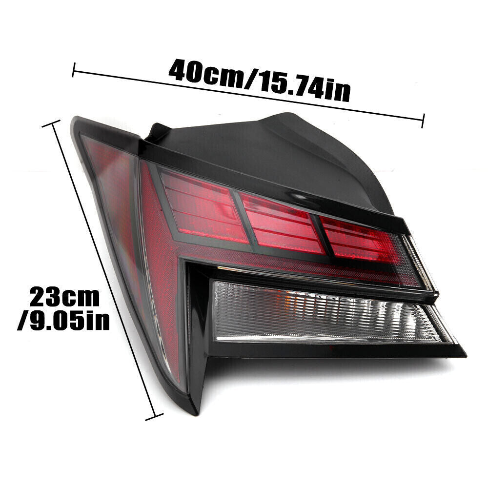Applicable to for Hyundai for Elantra 2021-2022 2X left and right LED taillights and brake lights on the outer edge.