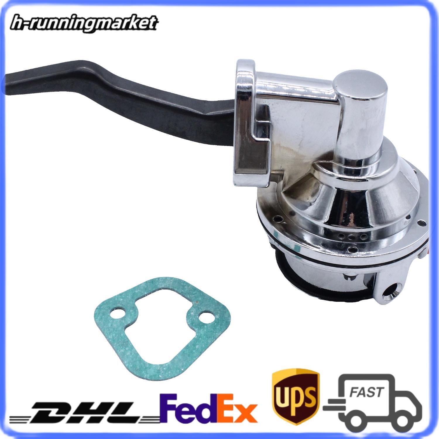 1pc 1/4 in. NPT Mechanical Fuel Pump Chrome M60882 for Ford BB 429 460