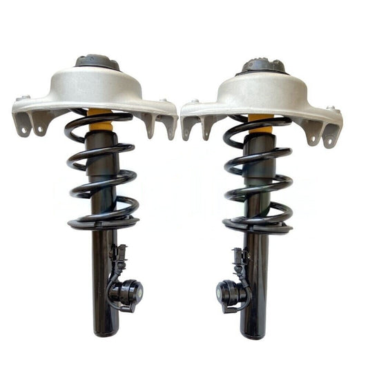 2-piece front shock absorber strut assembly with electric adjustment for Jaguar XJ XJR X351 RWD 2010-2019