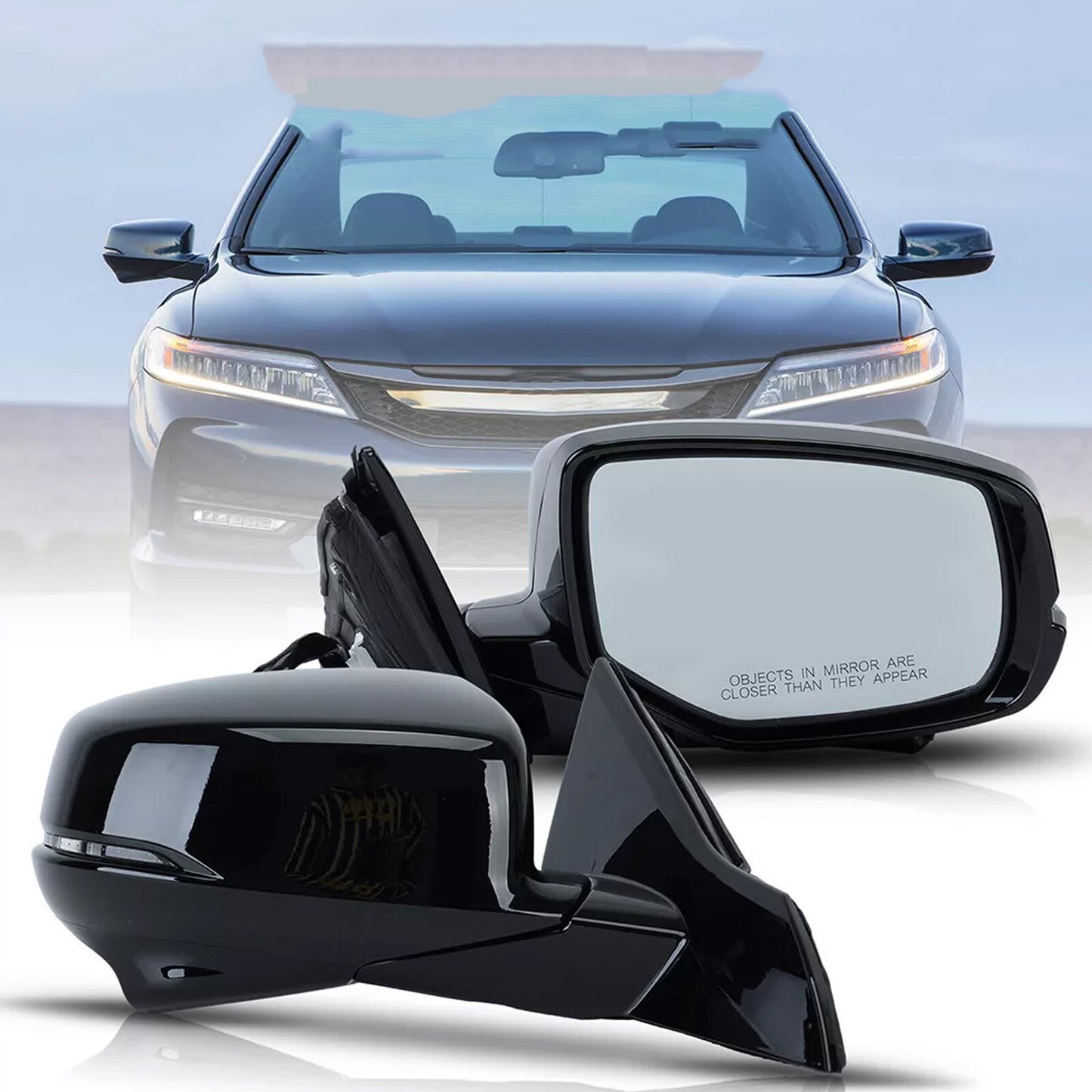 Heated camera for passenger-side side mirror, suitable for Honda Accord sedans 2013-2015