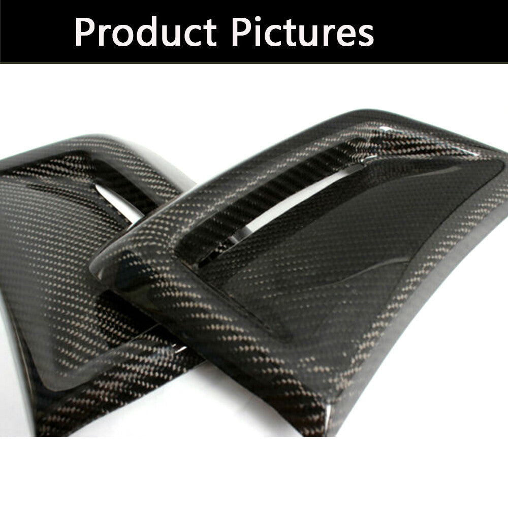 for Benz W204 C63 AMG 12-14 Front Bumper Side Air Vent Cover Fender Carbon Fiber