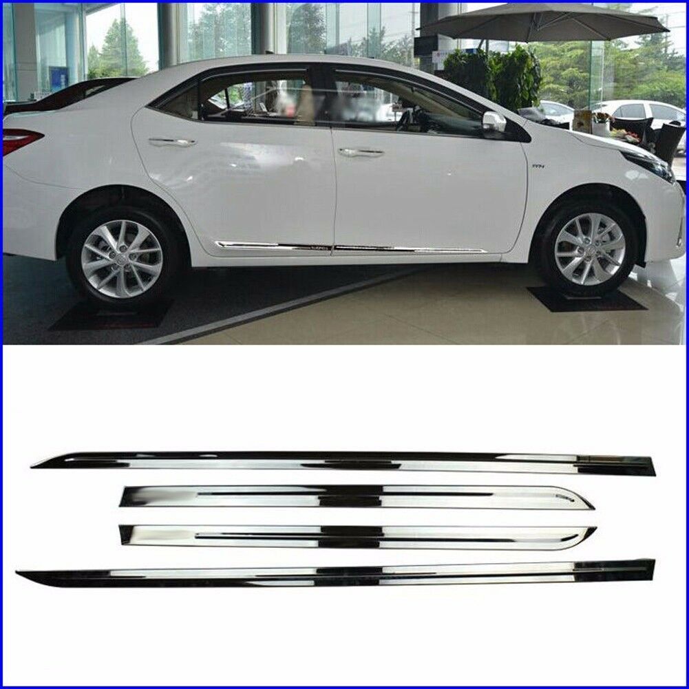 4pc for Toyota for Corolla 2014-2018 stainless Car Door Body Side Molding Cover Trim