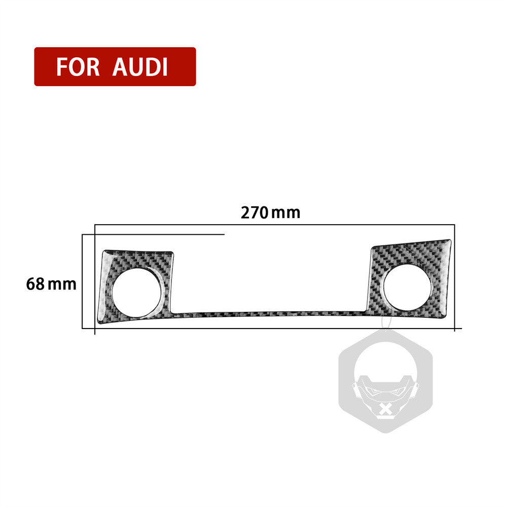 for Audi Q5 Q5L 2018-2023 RHD Engine Start Stop Button Switch Cover Carbon Fiber