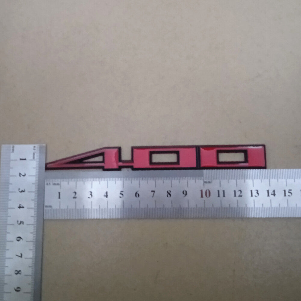 1x 400 Red Black Metal Decal Sticker Badge Emblem 3D Engine Luxury Edition Sport