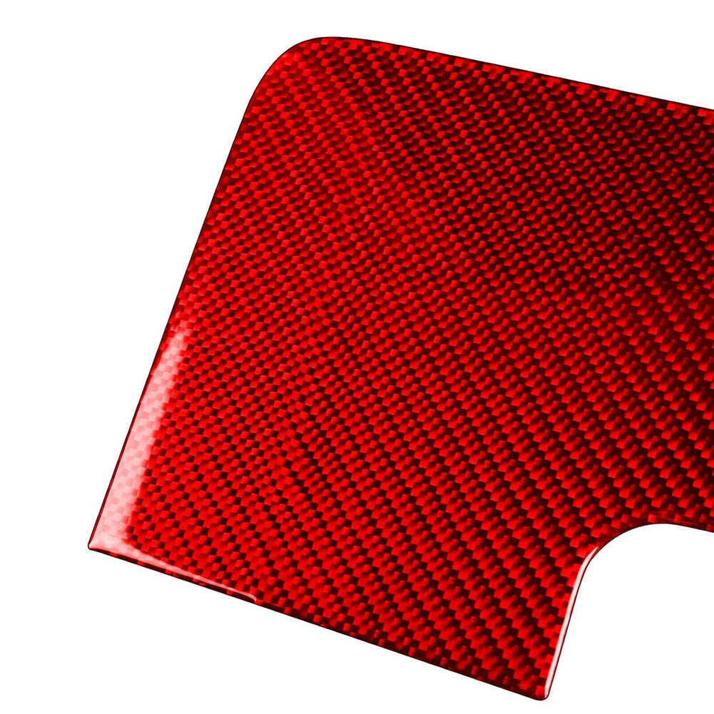 Red Carbon Fiber Upper Glove Box Cover Trim For Silverado for GMC for SIERRA 2014-2018