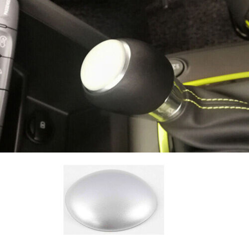 for Hyundai Kona 2018-2022 Matte Silver Inner Console Gear Shift Knob Cover Trim