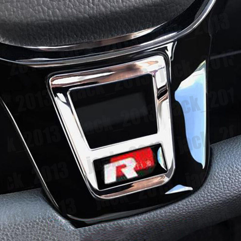 for Volkswagen for VW POLO 2014-2023 R Style Inner Steering Wheel Cover Trim 1PCS