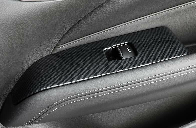 for Cadillac CT4 2020-2024 Carbon Fiber Glass Window Lifting Panel Switch Trims