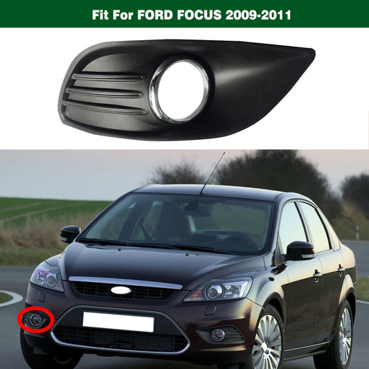 Right Side Front Bumper Fog Light Lamp Cover Trim Fit for Ford Focus 2009-2011