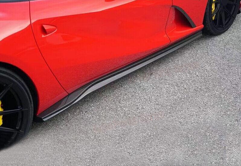 Carbon fiber body side skirt boilers are suitable for the for Ferrari 812 GTS. (Super fast 2018-23)