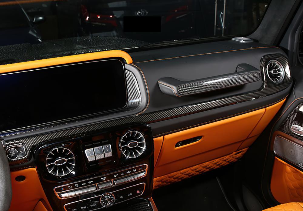 for Mercedes G-Class W464 G63 19-23 ABS Carbon Dashboard Panel Air Vent Cover 2x