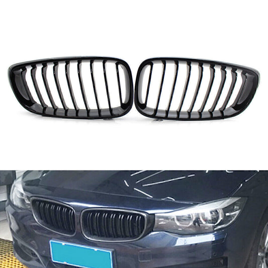 Pair Car Front Kidney Grille Grill for BMW F34 328i 330i 335i 340i GT xDrive