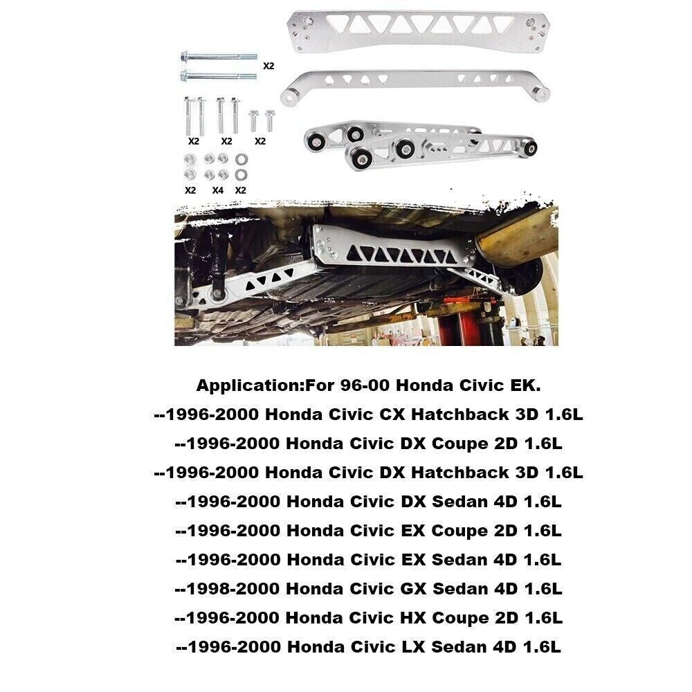 Subframe Brace+Rear Lower Control Arms+Tie Bar