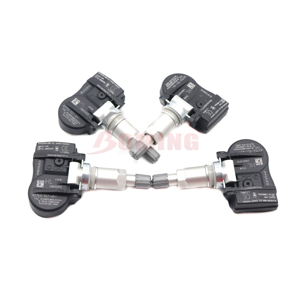 4-pack of 42753-TG7-A51 tire pressure sensors for Honda Pilot 2016-19 42753-TG7-A51