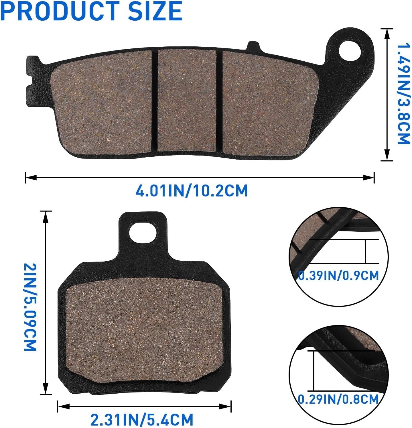 Brake Pads for Yamaha X-Max 125(2DM/ R/Caliper)-See YP 125 R X-Max 2014-16