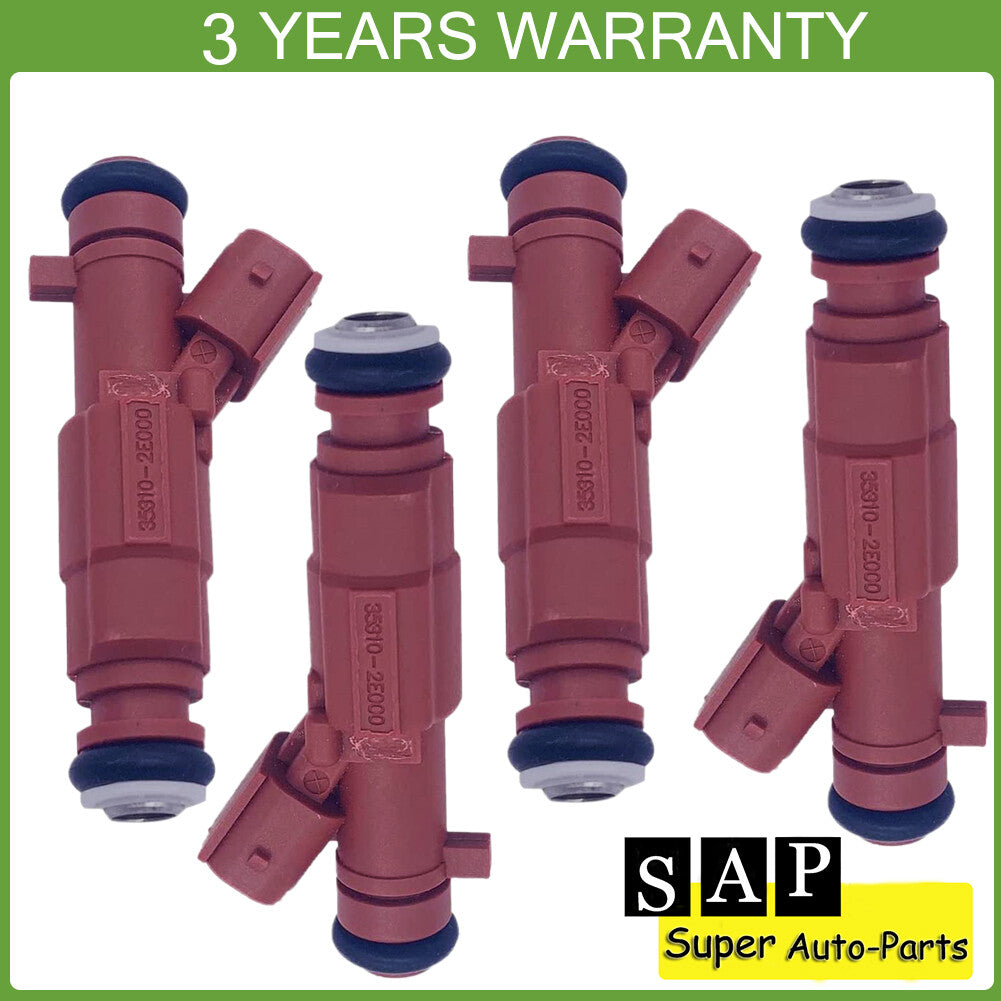 4PCS Fuel Injectors for Hyundai for Elantra for Veloster Kona for Kia Forte Soul 35310-2E000