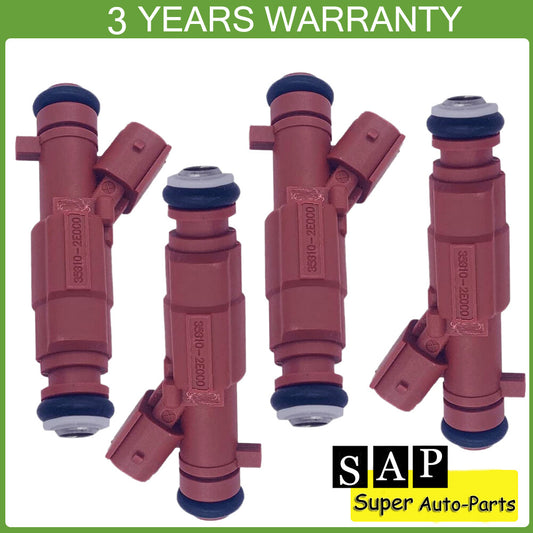 4PCS Fuel Injectors for Hyundai for Elantra for Veloster Kona for Kia Forte Soul 35310-2E000