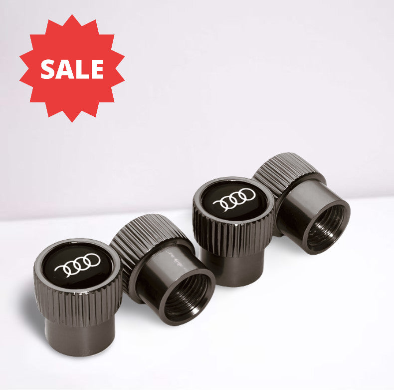 4-piece set for Audi wheel center caps, 61mm hub caps, rim caps, badges, grey 4M0601170