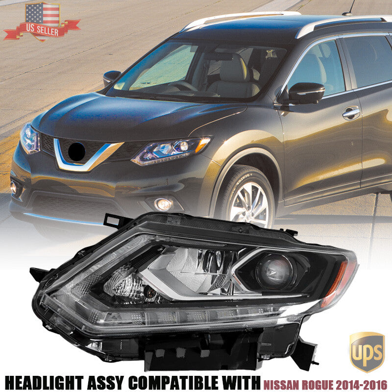 26060-4BA5A LED Projector Headlight Assy Driver Side for Nissan Rogue 2014~2016