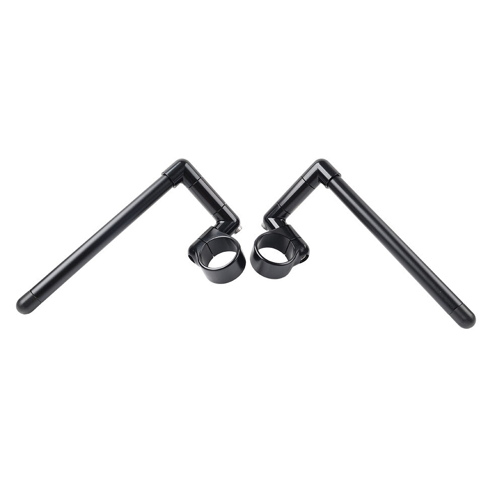 50MM Cafe Racer Bars 7/8 Motorcycle Universal Clip-On Handlebar Fork Tube Black