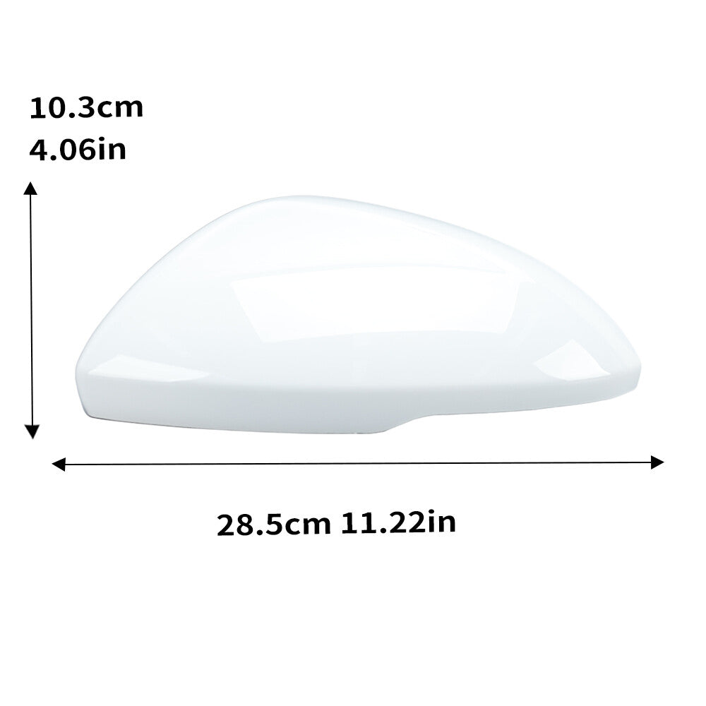 2¡Á F¨¹r for Chevrolet for Cruze 17-19 Au?enspiegel Spiegelgeh?use Abdeckung Wei? L+R