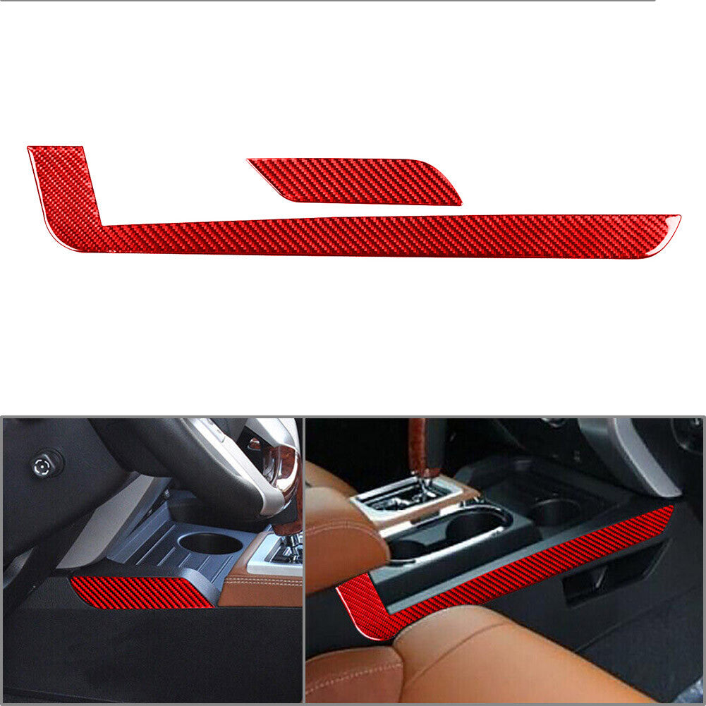 Carbon Fiber Central Control Gear Shift Side Cover for Toyota Tundra 2014-21
