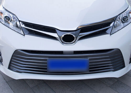 for Toyota for Sienna 2011-2020 Chrome ABS Front Engine Hood Grille Strip Trim