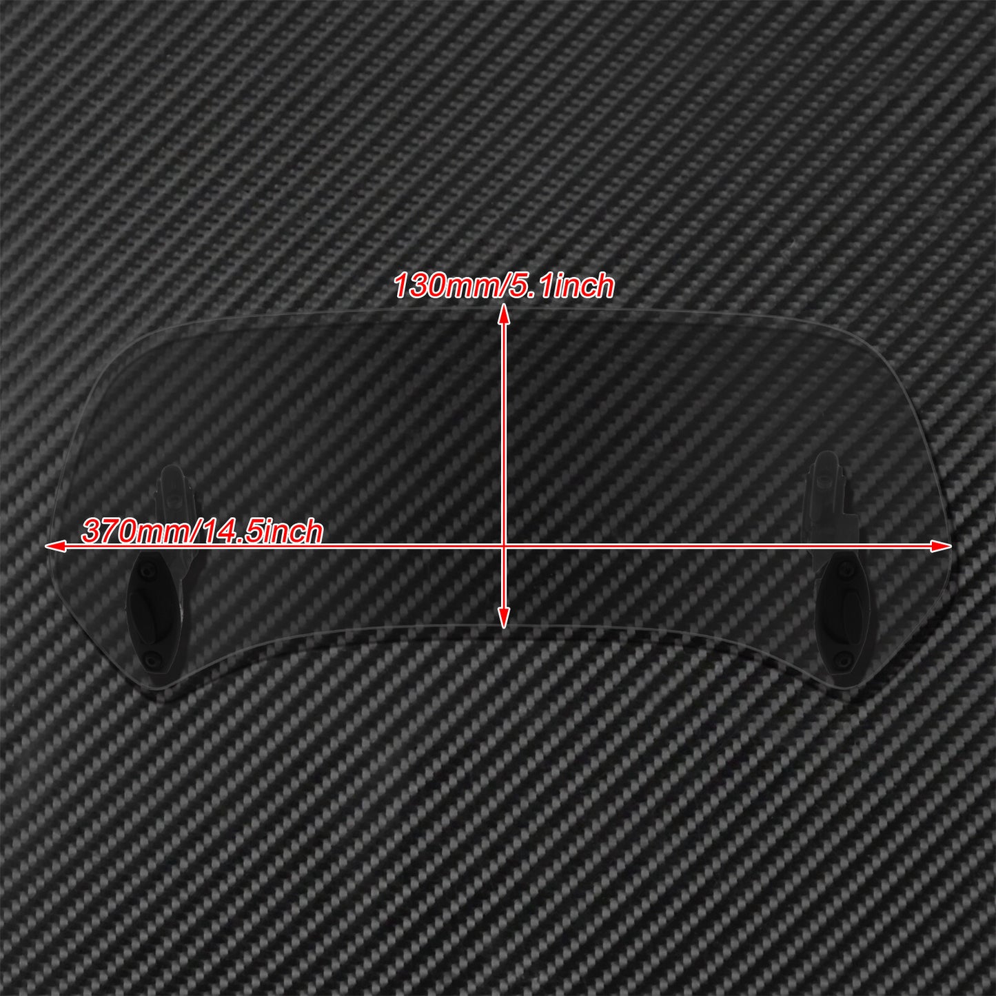 Motorcycle Clip On Adjustable Windshield Windscreen Extension Air Deflector