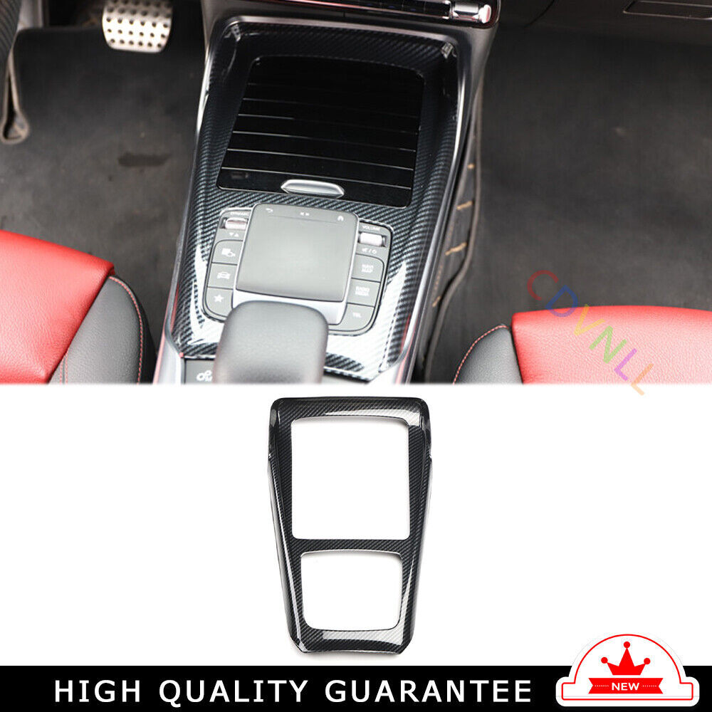 Console Gear Shift Frame Cover Trim for Mercedes-Benz AMG35 19-21 Carbon Fiber