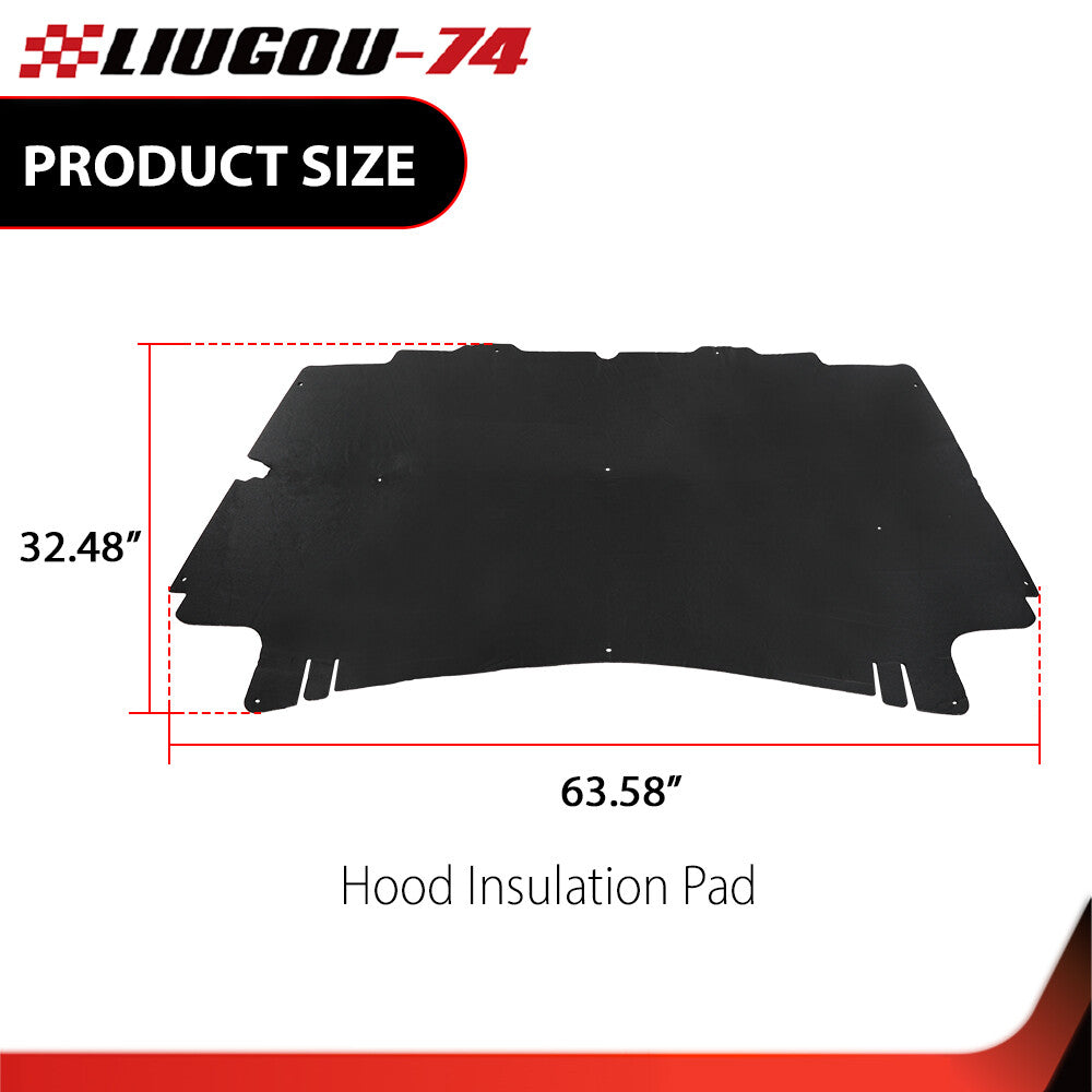 Suitable for 02-09 for Dodge for Ram 2500 3500 range hoods. Insulating pad, 1/2 inch heat blanket, and clips.