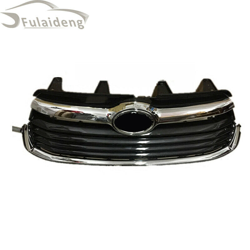 for Toyota Highlander 2014-2016 Grille Front Bumper Center Mesh Grill Decor Trim