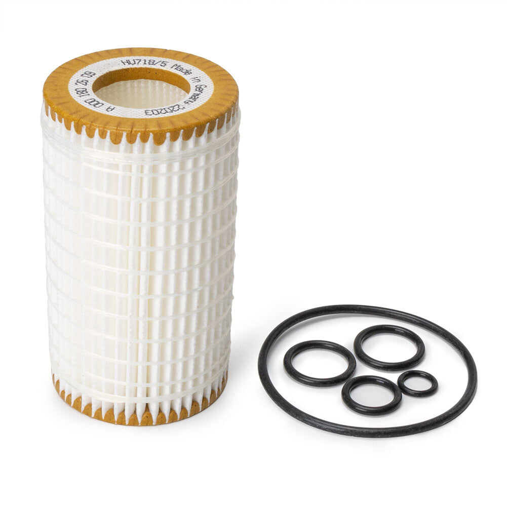 6-piece oil filter kit with sealing rings for new for Mercedes-Benz HU 718/5 X engines 0001802609