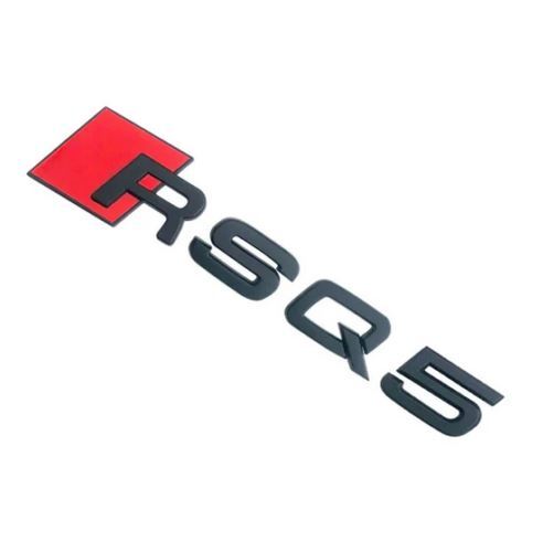 for Audi RSQ5 rear badge sticker boot trunk lid badge logo matte black red