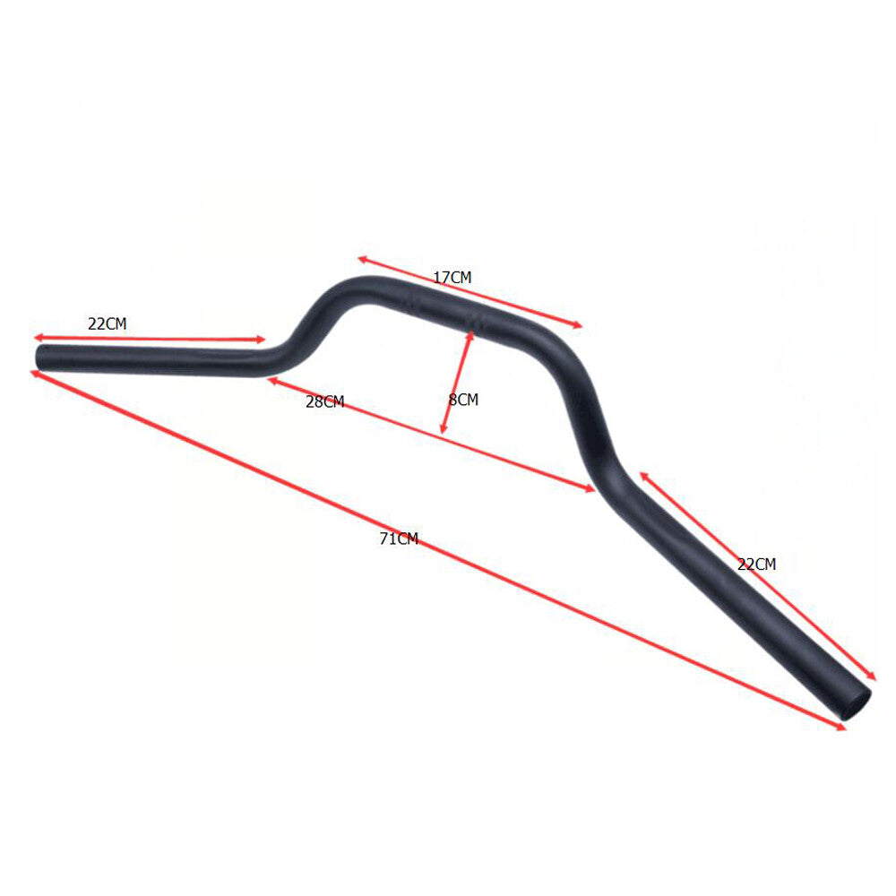 Motorbike Handlebars Motorcycle Drag Bars 25mm 1 inch Black Universal