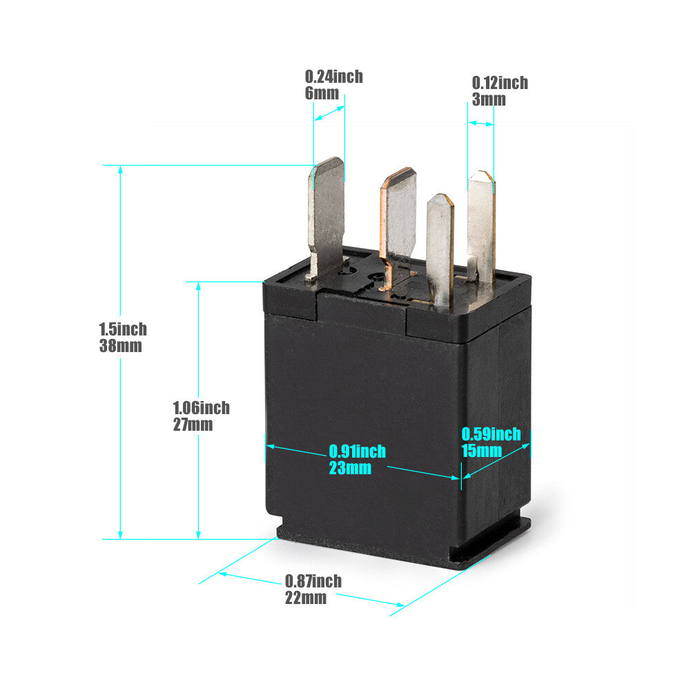 10X 4-PIN 8T2T-14B192-AA Relay, Black Multifunction Relay for Fusion F150 F-250