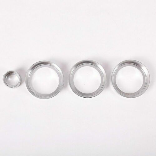 for Range Rover Sport 2014-17 Silver Alloy Center Console AC Volume Knob Ring