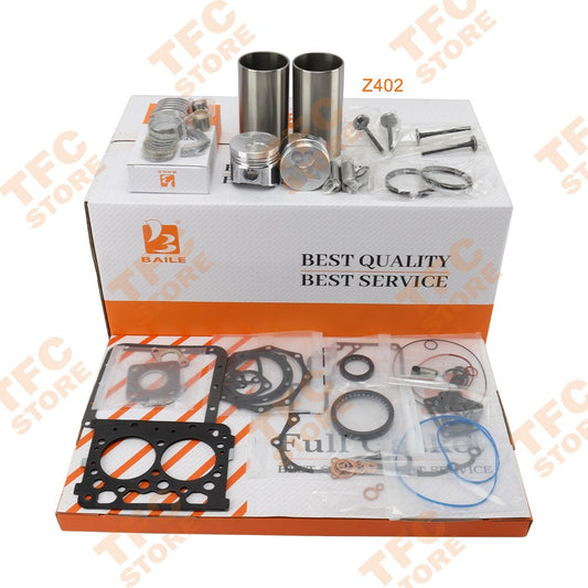 New Overhaul Rebuild Kit With Full Gasket Bearing Set For Kubota Z402 Engine??