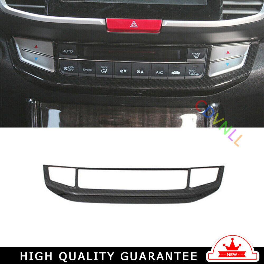 Middle Air Outlet Vent Cover Trim 1 for Honda Accord 9th 2014-2017 Carbon Fiber