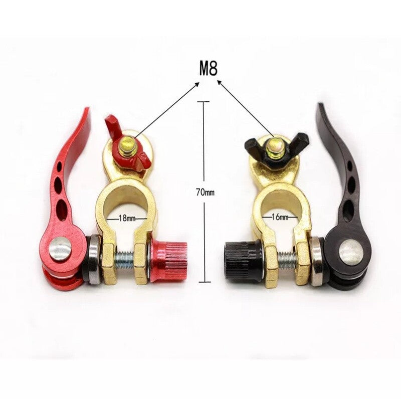Car Battery Terminal Connector Quick Disconnect and Release Positive Negative