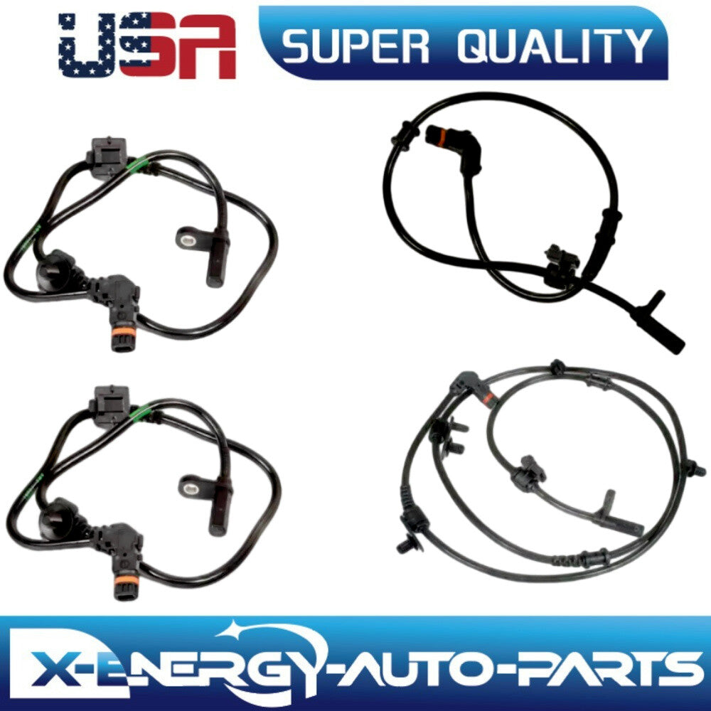 Set 4 ABS Wheel Speed Sensor Rear Front L R AWD Fit: for Chrysler 300 for Dodge Charger