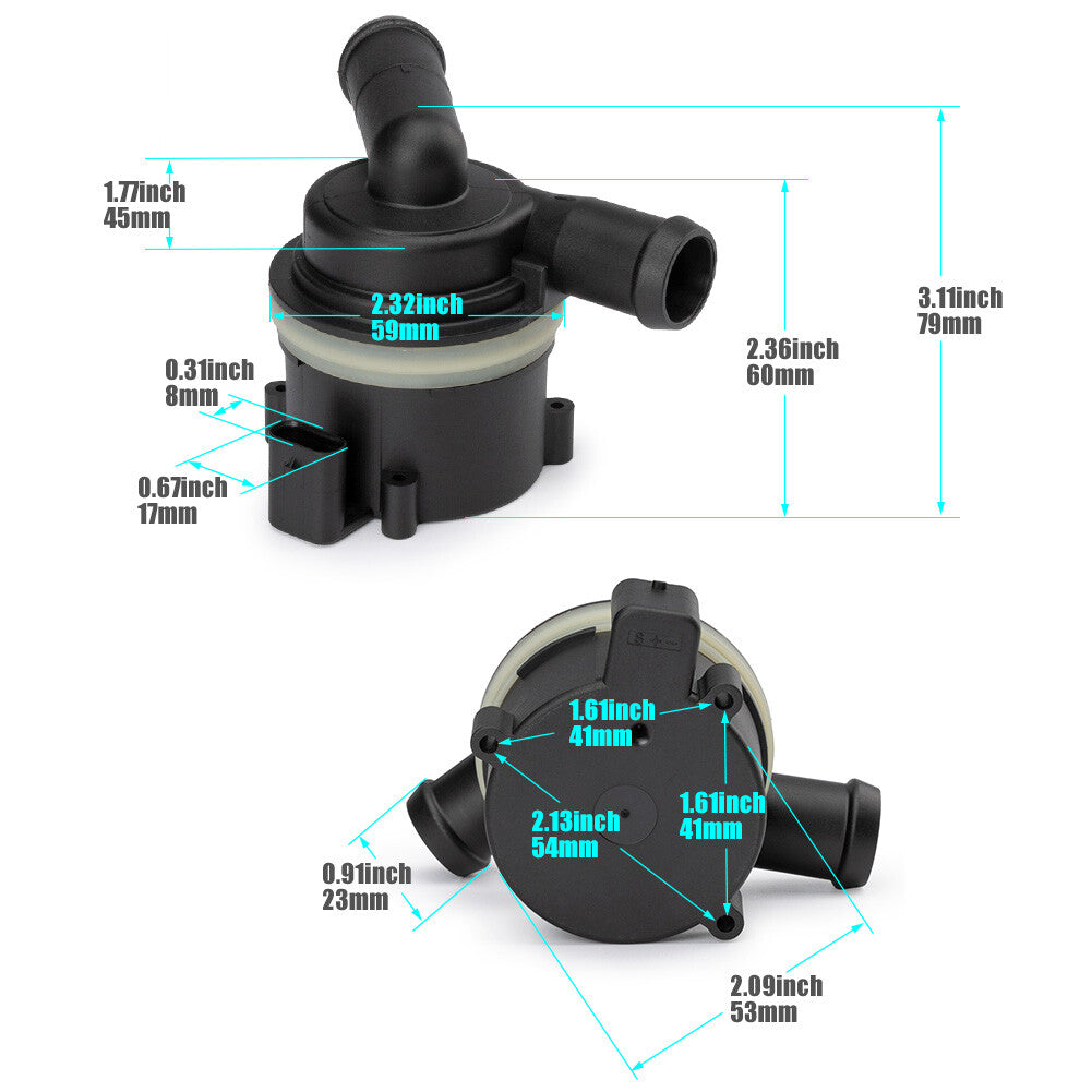 for Volkswagen Amarok 2010-2022 2.0L 03L965561A Auxiliary Coolant Water Pump AU