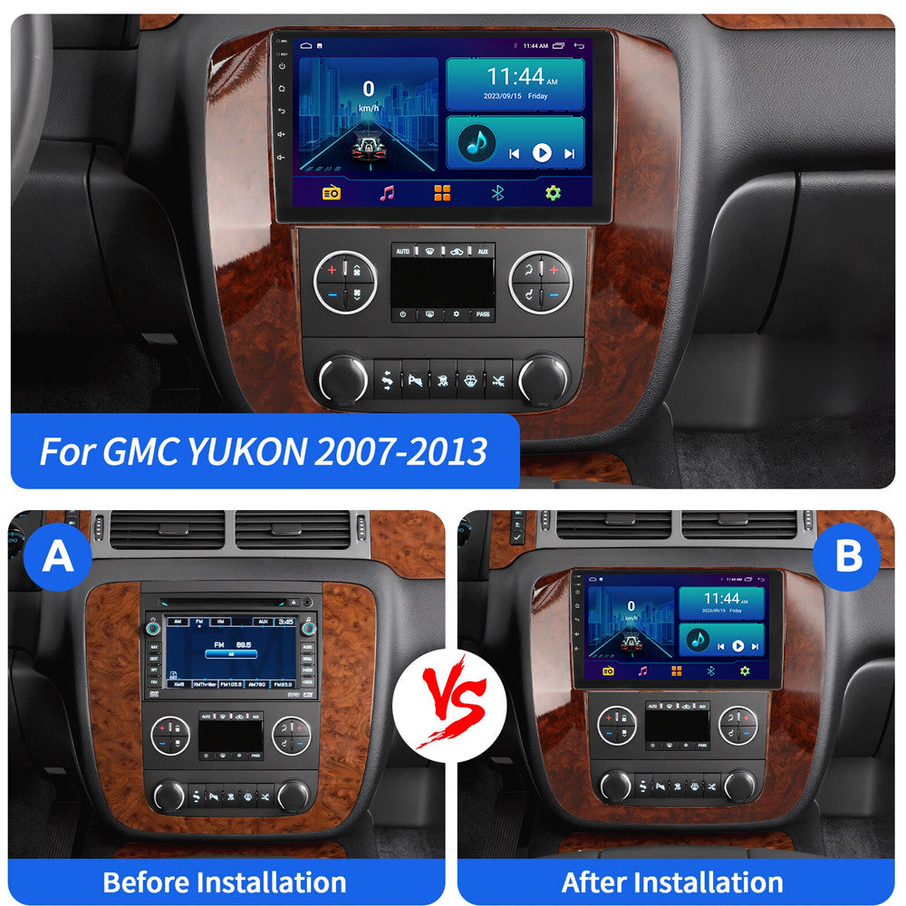 Android Auto Carplay for GMC Yukon 2007-2014 Car Stereo Radio GPS Player Screen