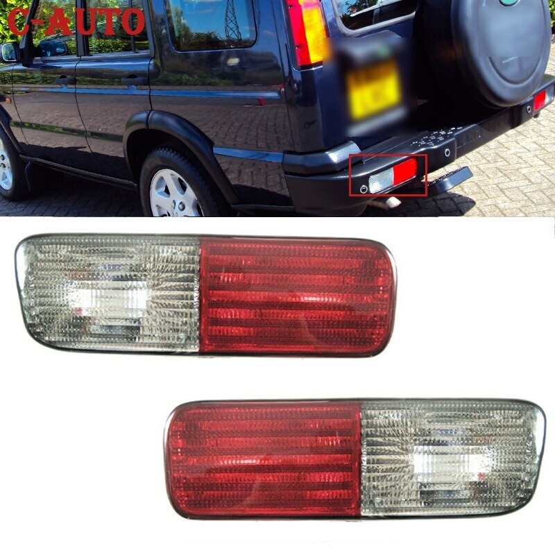 Pair Rear LHRH Bumper Reflector Brake Foglamp for Land Rover Discovery 2003-04