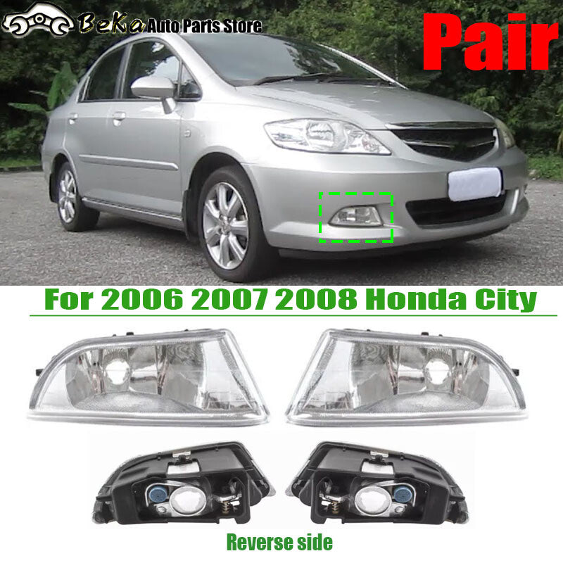 A pair of 2006, 2007, and 2008 for Honda City front bumper fog lights