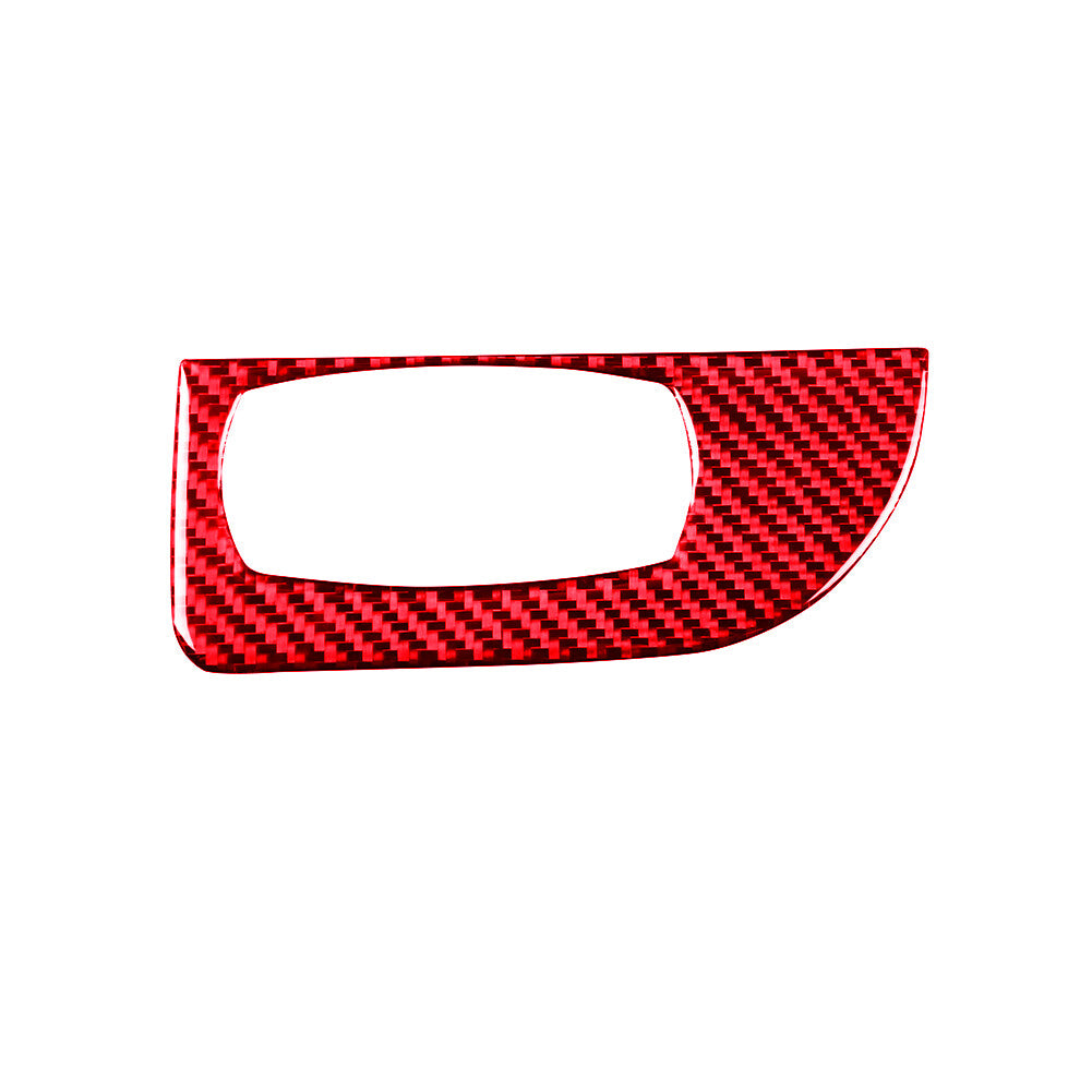 Red Carbon Fiber Headlight Switch Panel Cover Trim for BMW 6 Series M6 2004-2010