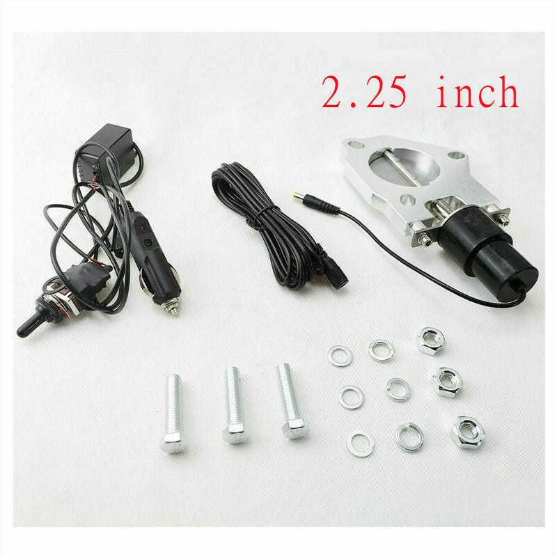 2.25 Electric Exhaust Valve Motor Stainless Headers W/Manual Control Switch