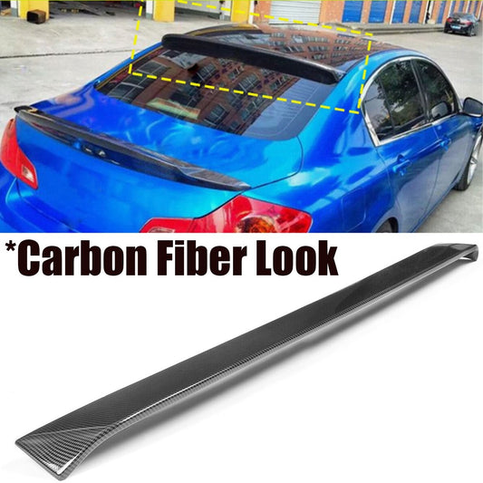 Rear Roof Spoiler Upper Wing for Infiniti G35/G25/G37/Q40 2007-2013 Carbon Fiber
