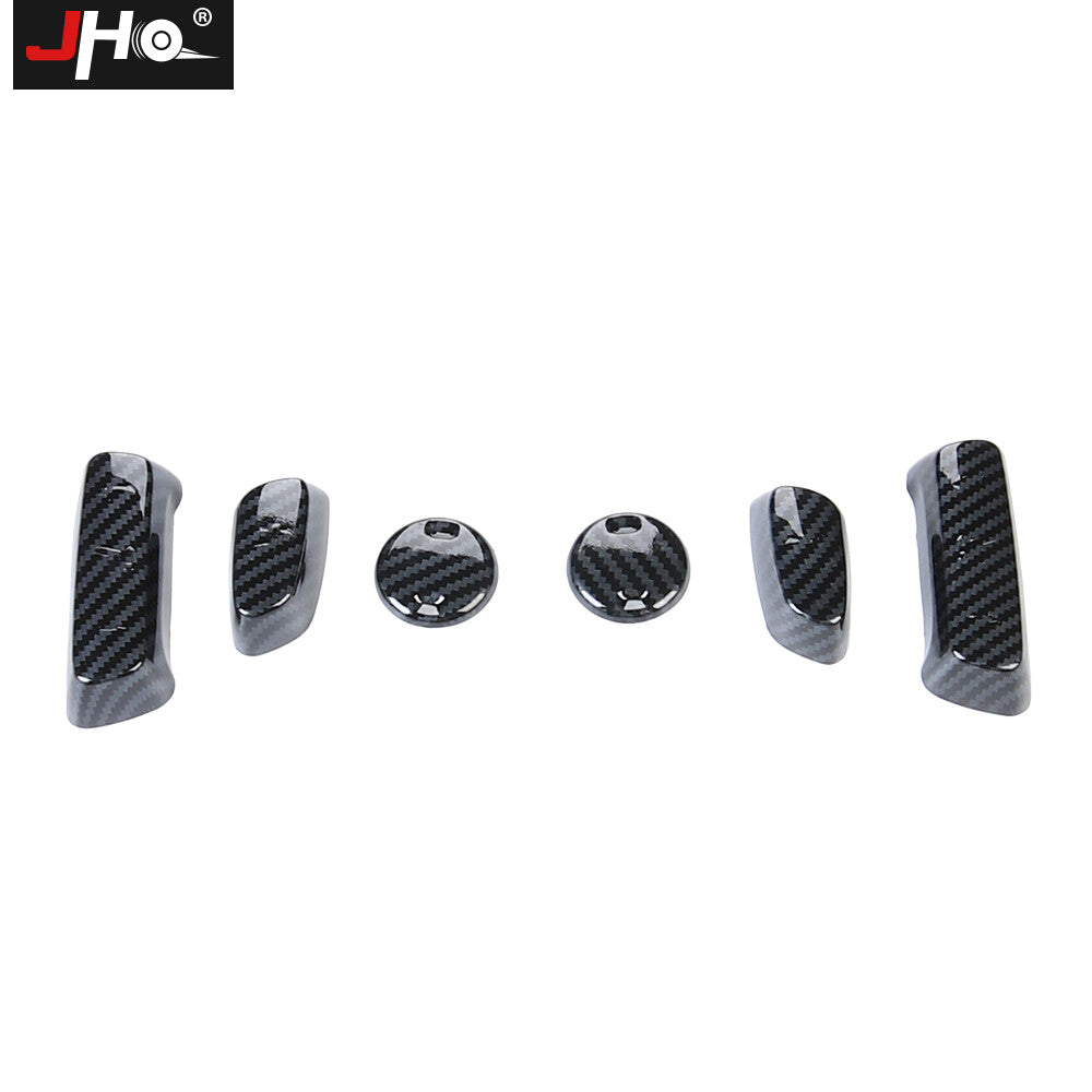 Carbon Fiber ABS Car for Seat Adjust Button Cover Trim for Toyota Tundra 2014-2021